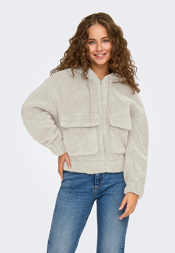 ONLTANJA TEDDY HOOD JACKET OTW NOOS-0