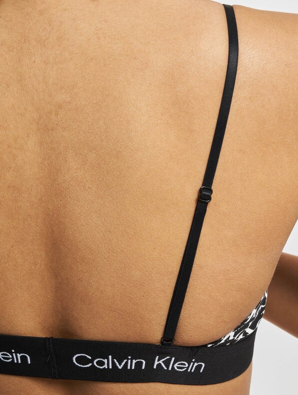 Calvin Klein Underwear UNLINED - Triangle bra - warped logo black