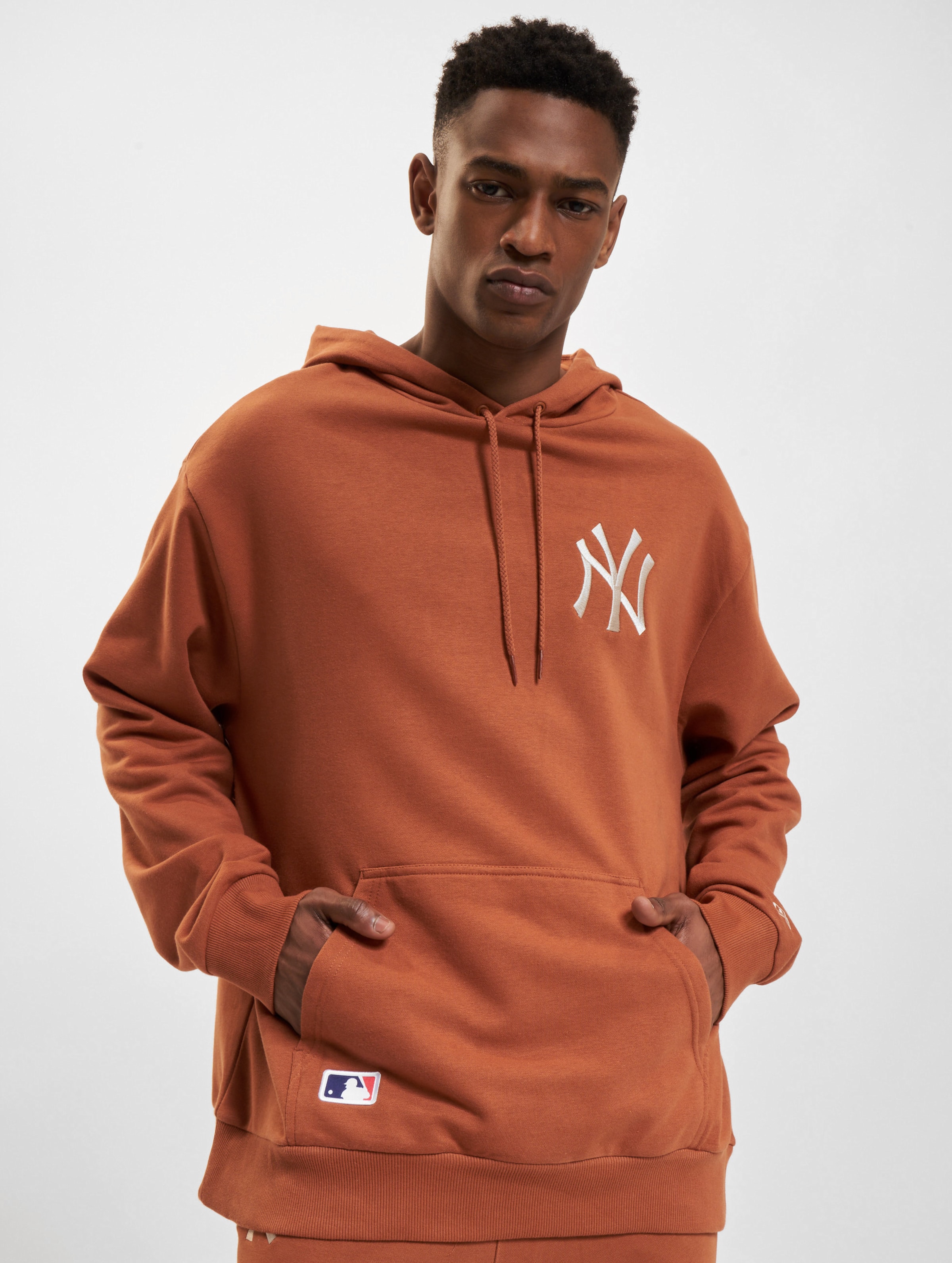 New Era League Essential Oversized York Yankees Hoodie Mannen op kleur bruin, Maat XXL