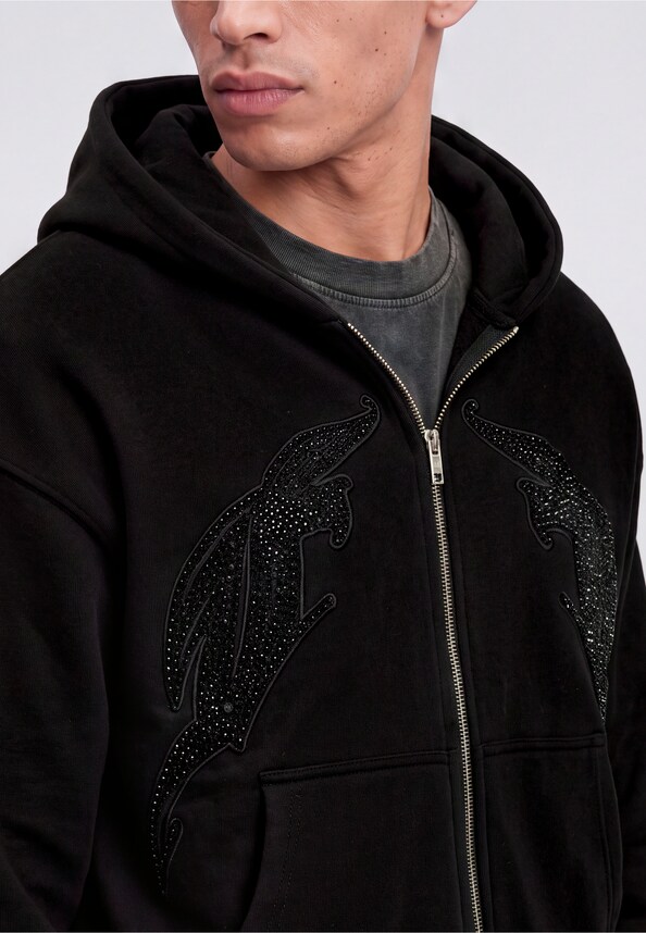 DOUBLE AVES PEARL FRONTZIP-5