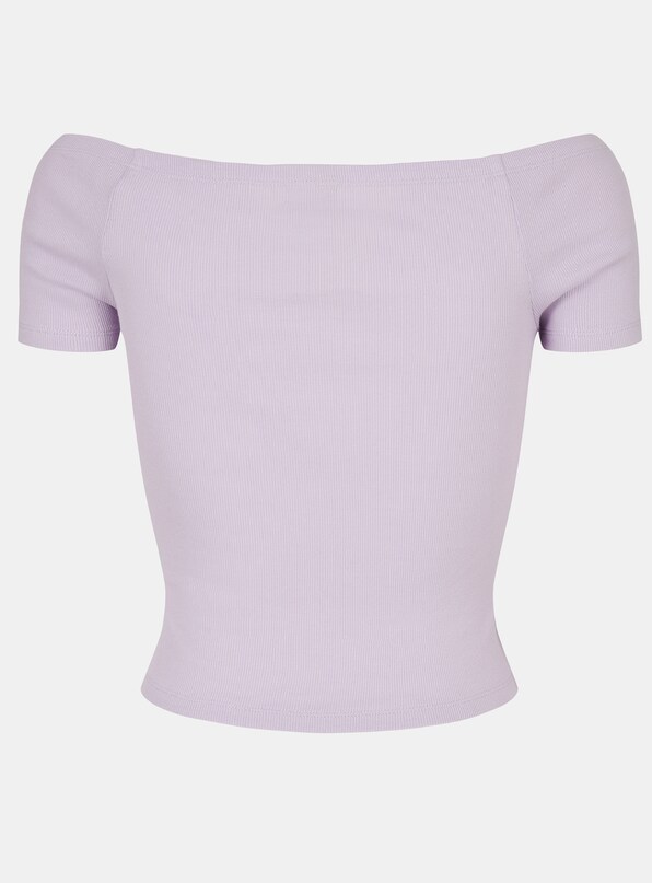 Ladies Off Shoulder Rib-5