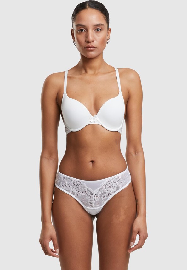 Ladies Padded Bra with Lace at Back-2