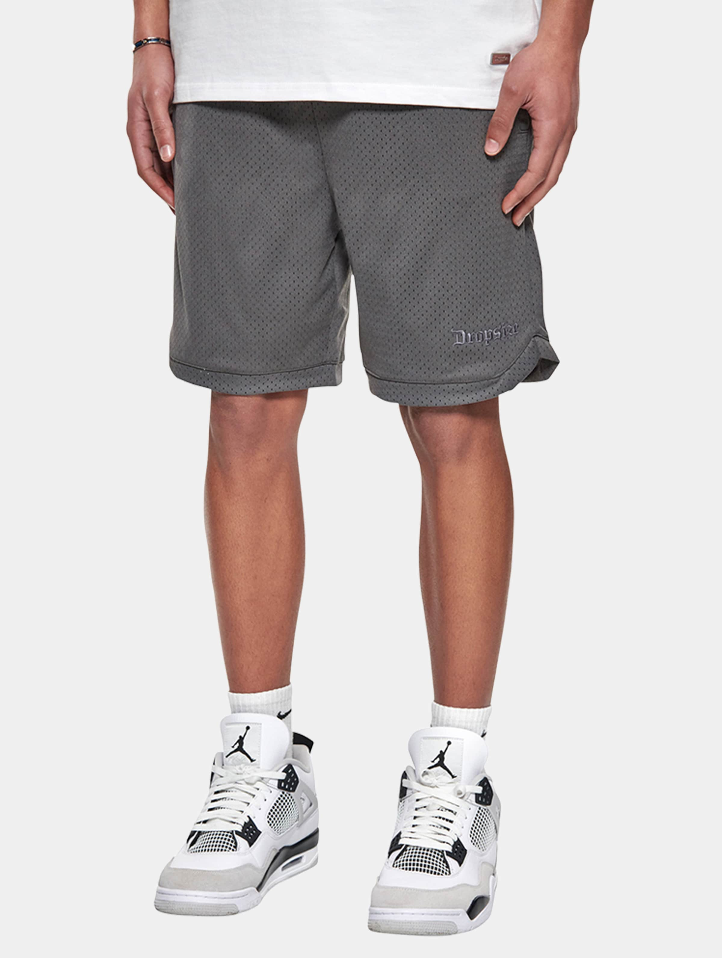 Dropsize V2 Mesh Shorts op kleur grijs, Maat L