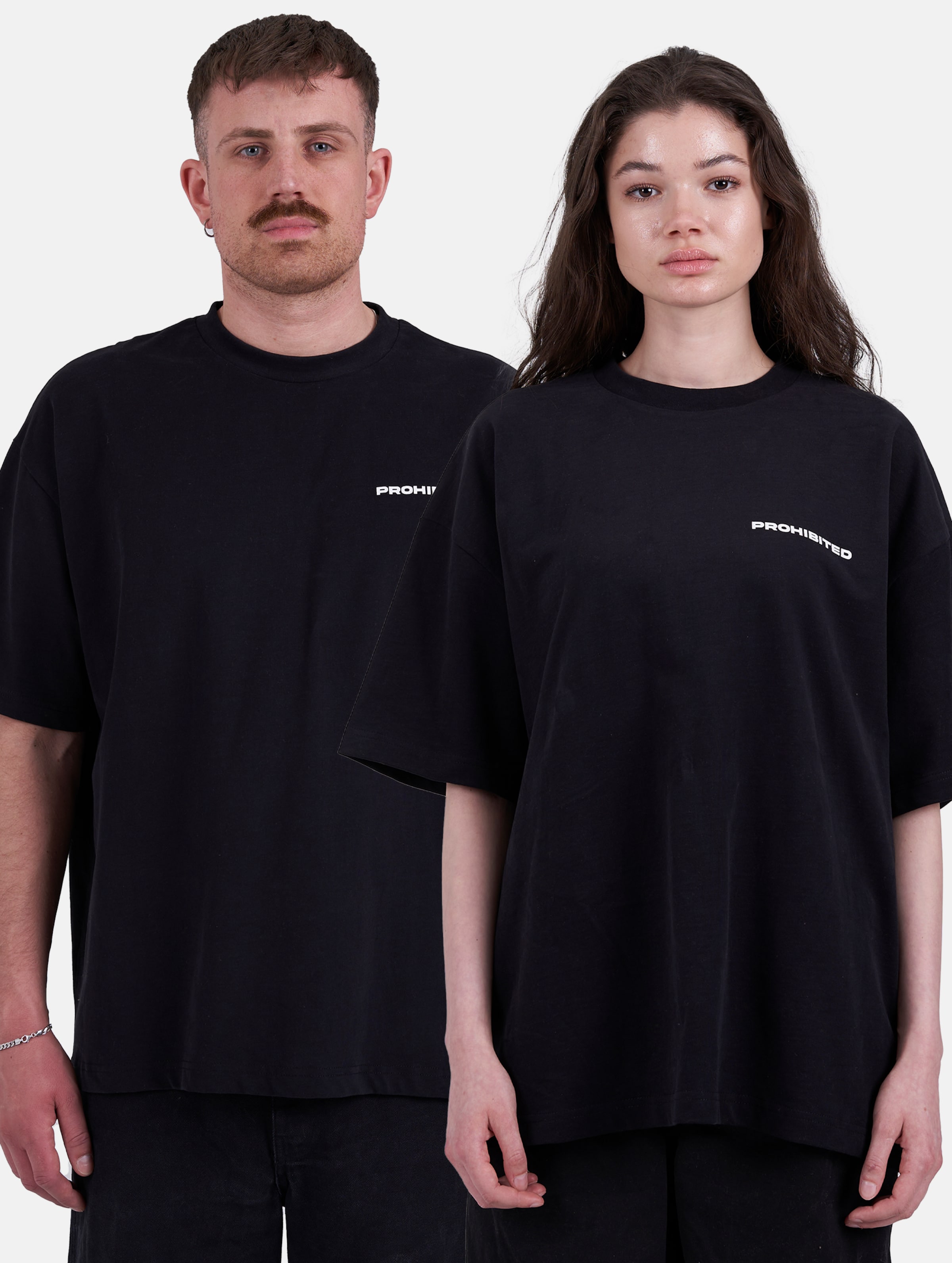 Prohibited T-Shirts Männer op kleur zwart, Maat S
