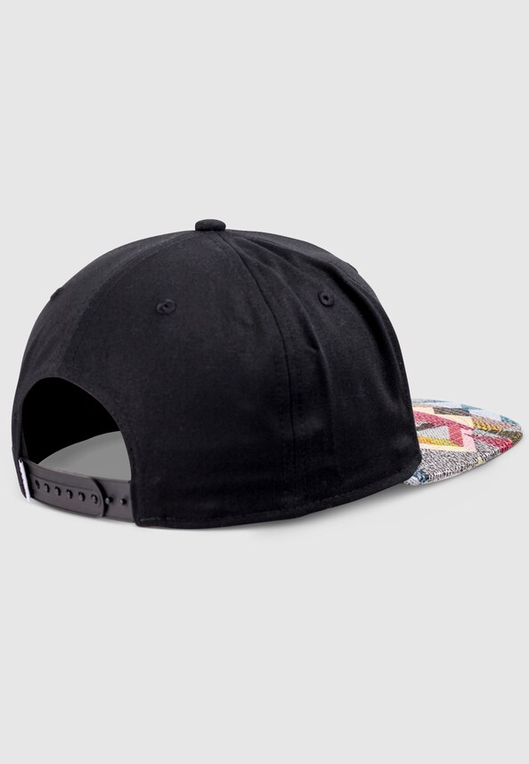 5 Panel Snapback Cap Rubber Aztek-1
