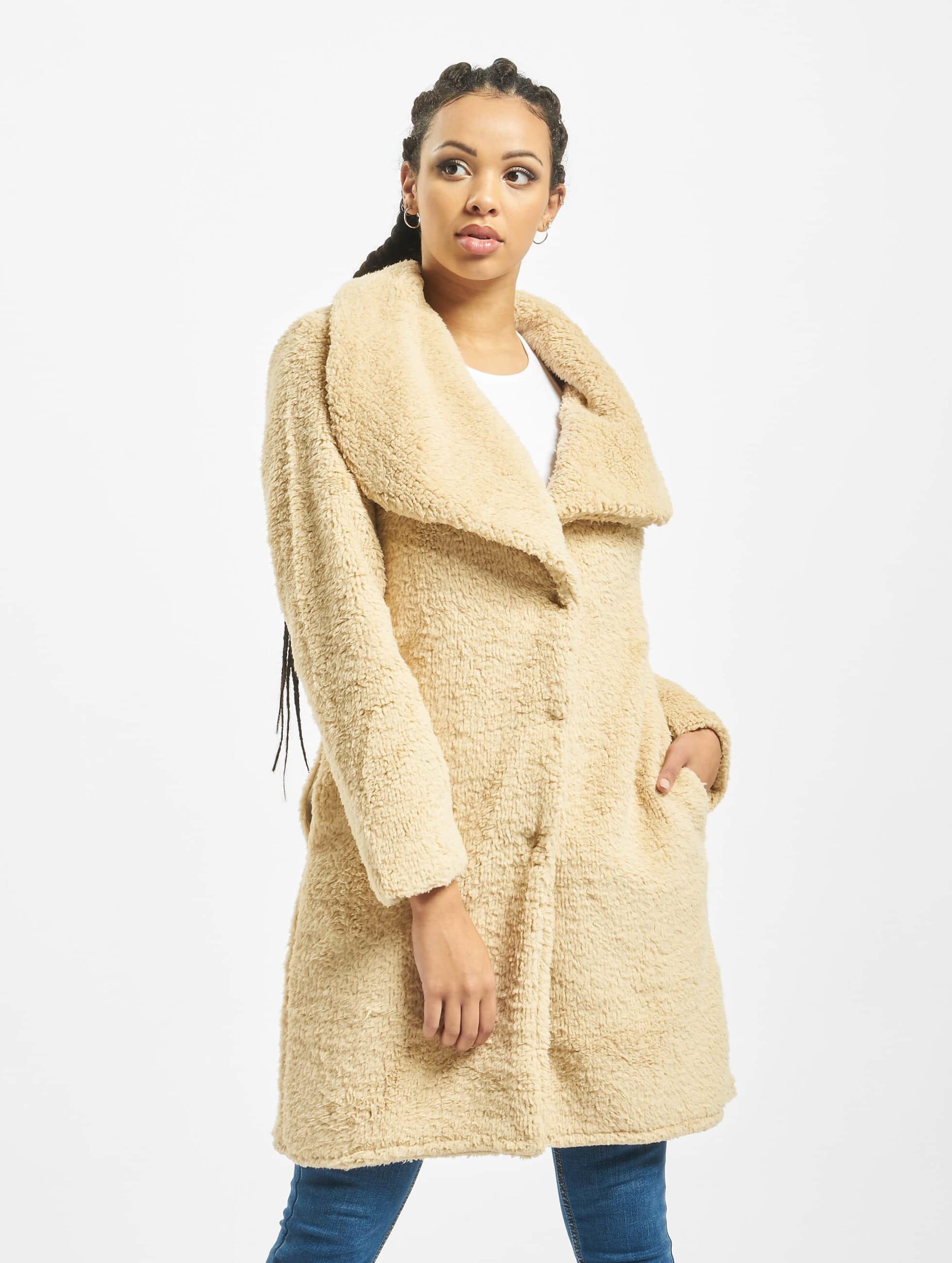 Beige on sale sherpa coat