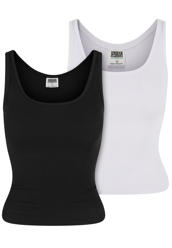 Ladies Organic Basic Rib Top 2-Pack-7