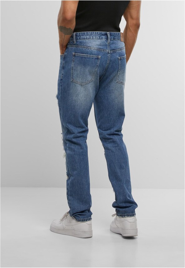 STRAIGHT JEANS PANTS DISTRESSED-1