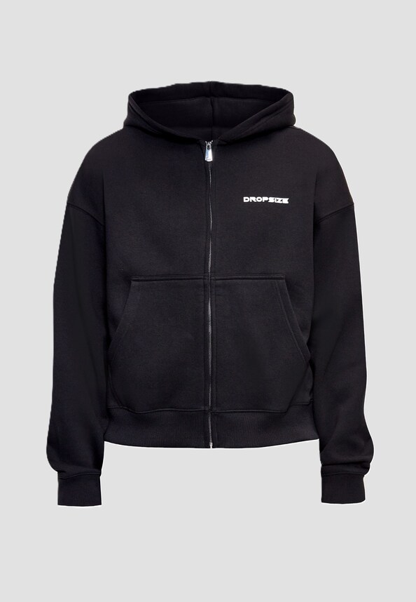 LOOSE BOMBER ZIP HOODIE-4