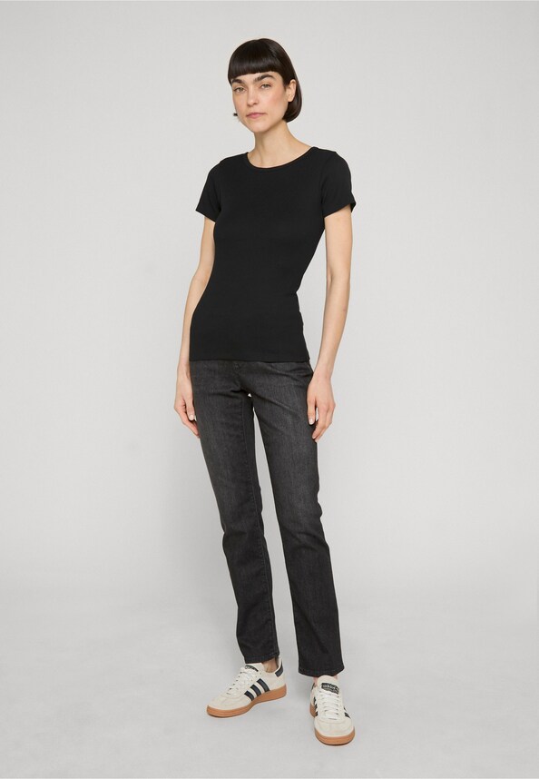 Ladies Rib Slim Tee-2