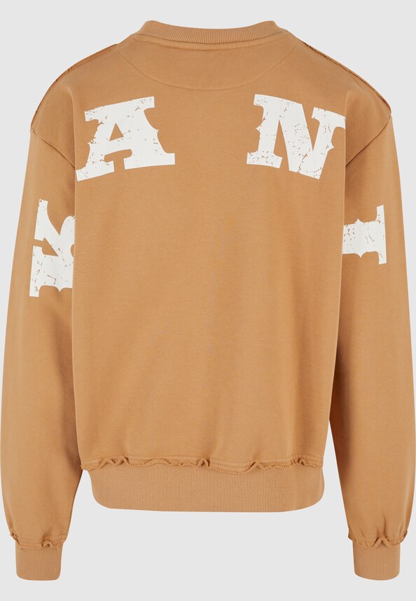 KM241-022-2 Karl Kani Small Signature Distressed Os Crew-4