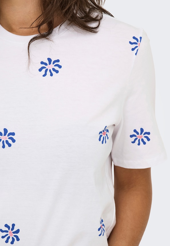 ONLRITA S/S FLOWER TOP BOX JRS-3