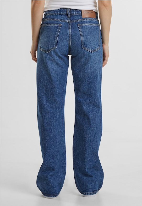 Teya Low Waist Basic Jeans-1