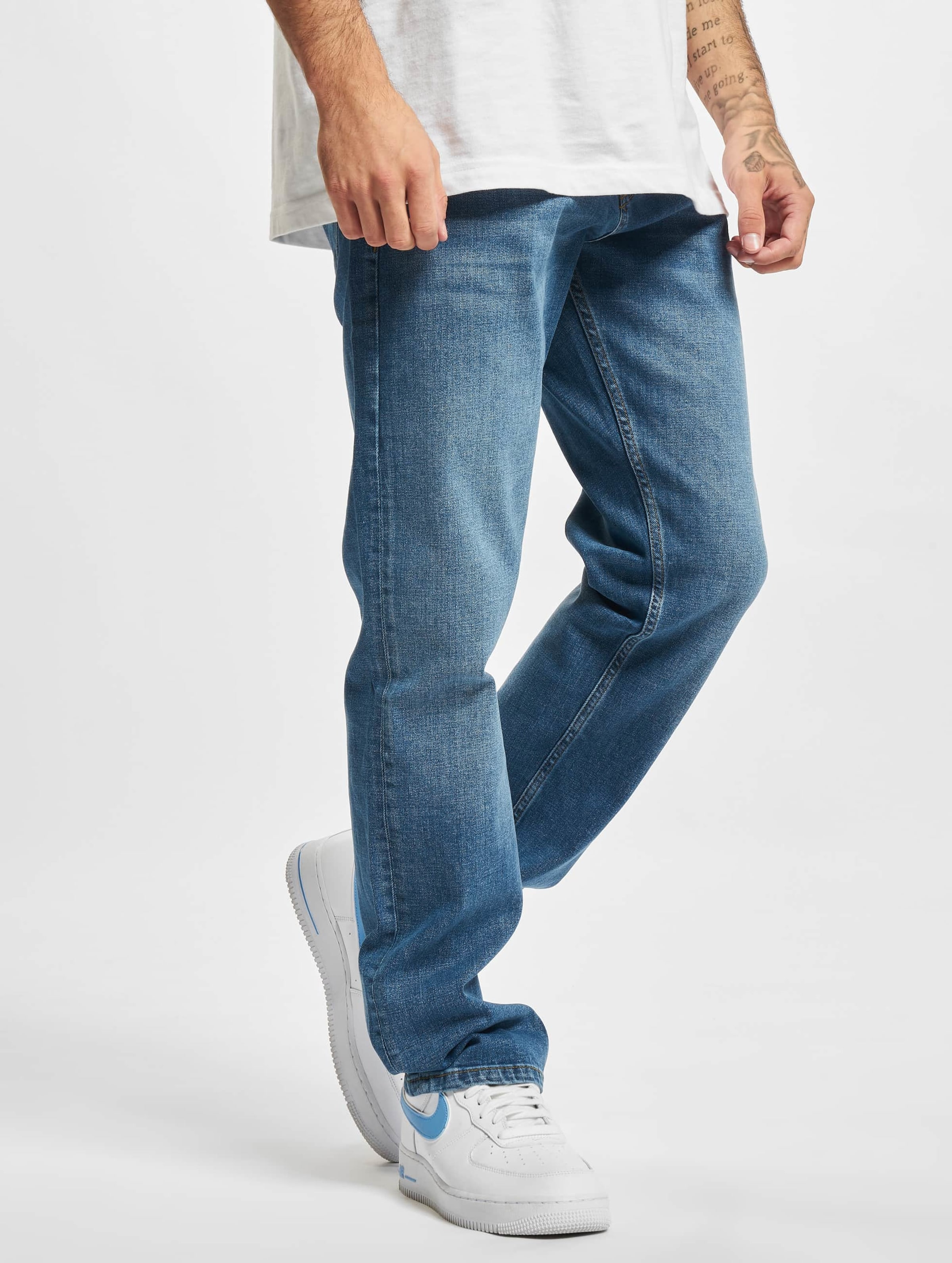 2Y Premium Cem Straight Fit Jeans Mannen op kleur blauw, Maat 3232