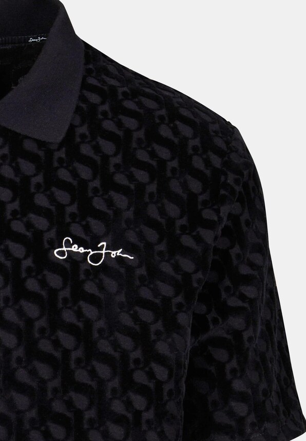 Monogram Logo Devoré Velours-3