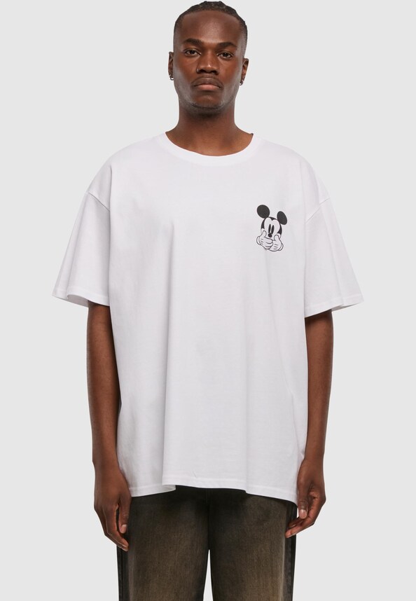 Disney Mickey Mouse Don’t Speak Pocket  Print -BLK with Heavy Oversize Tee-2