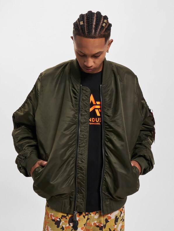 Alpha Industries MA-1 OS Puckered Bomberjacke-0
