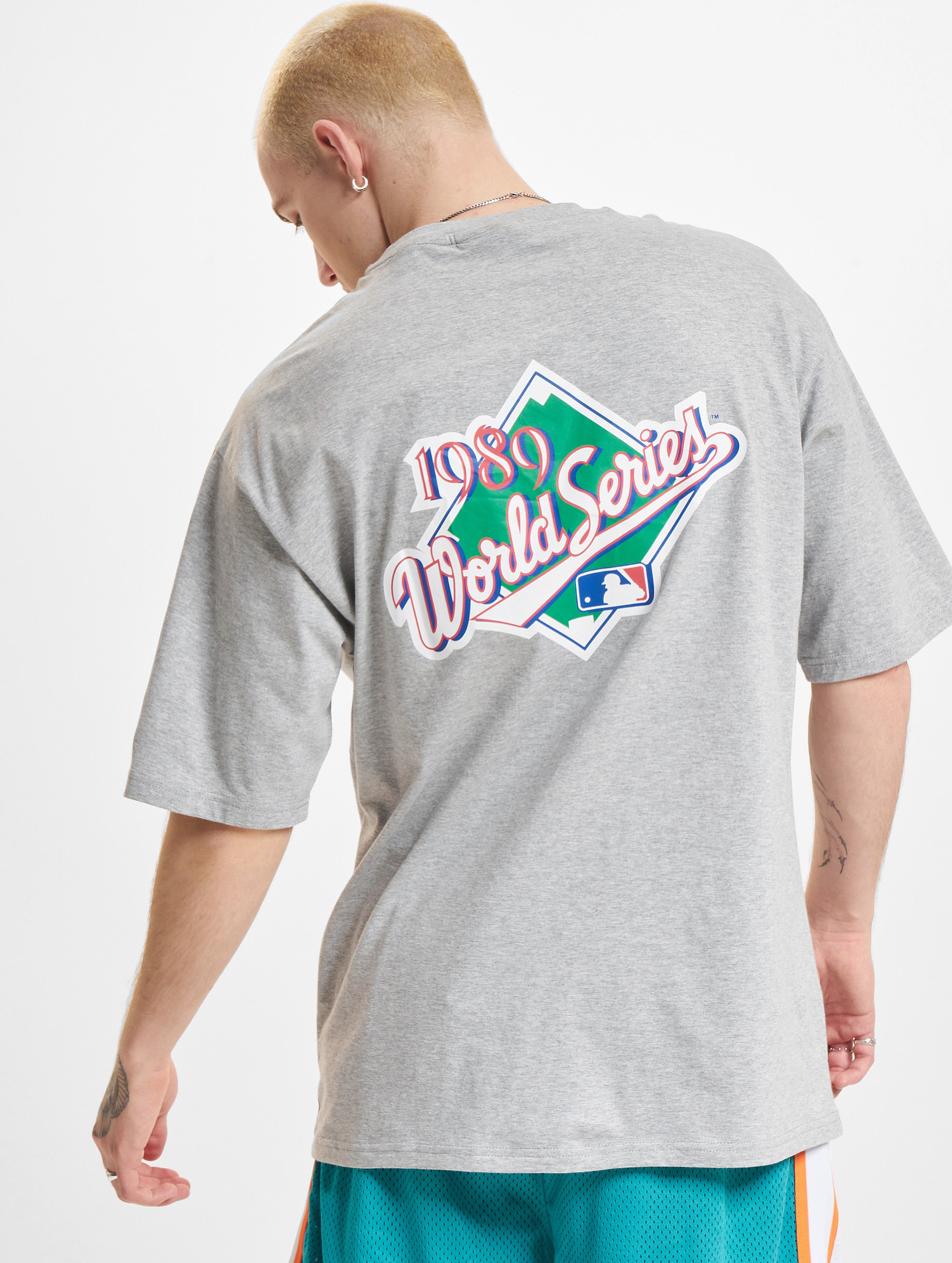 New Era Oakland Athletics MLB World Series Oversized T-Shirts Männer,Unisex op kleur grijs, Maat L