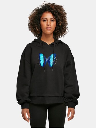 Ladies Butterfly Blue Organic Oversized 