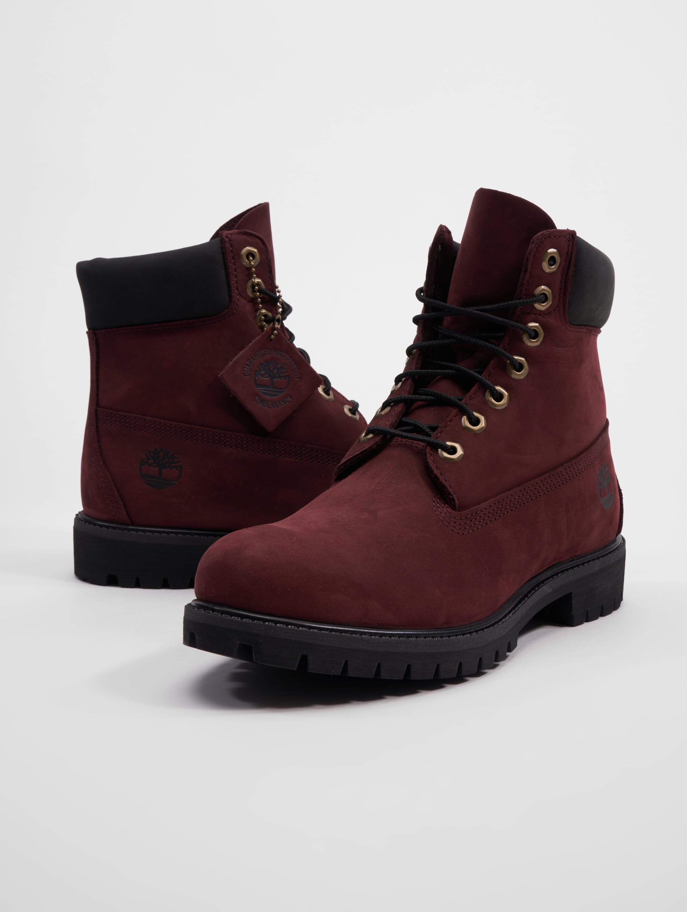 Maroon store timberland boots