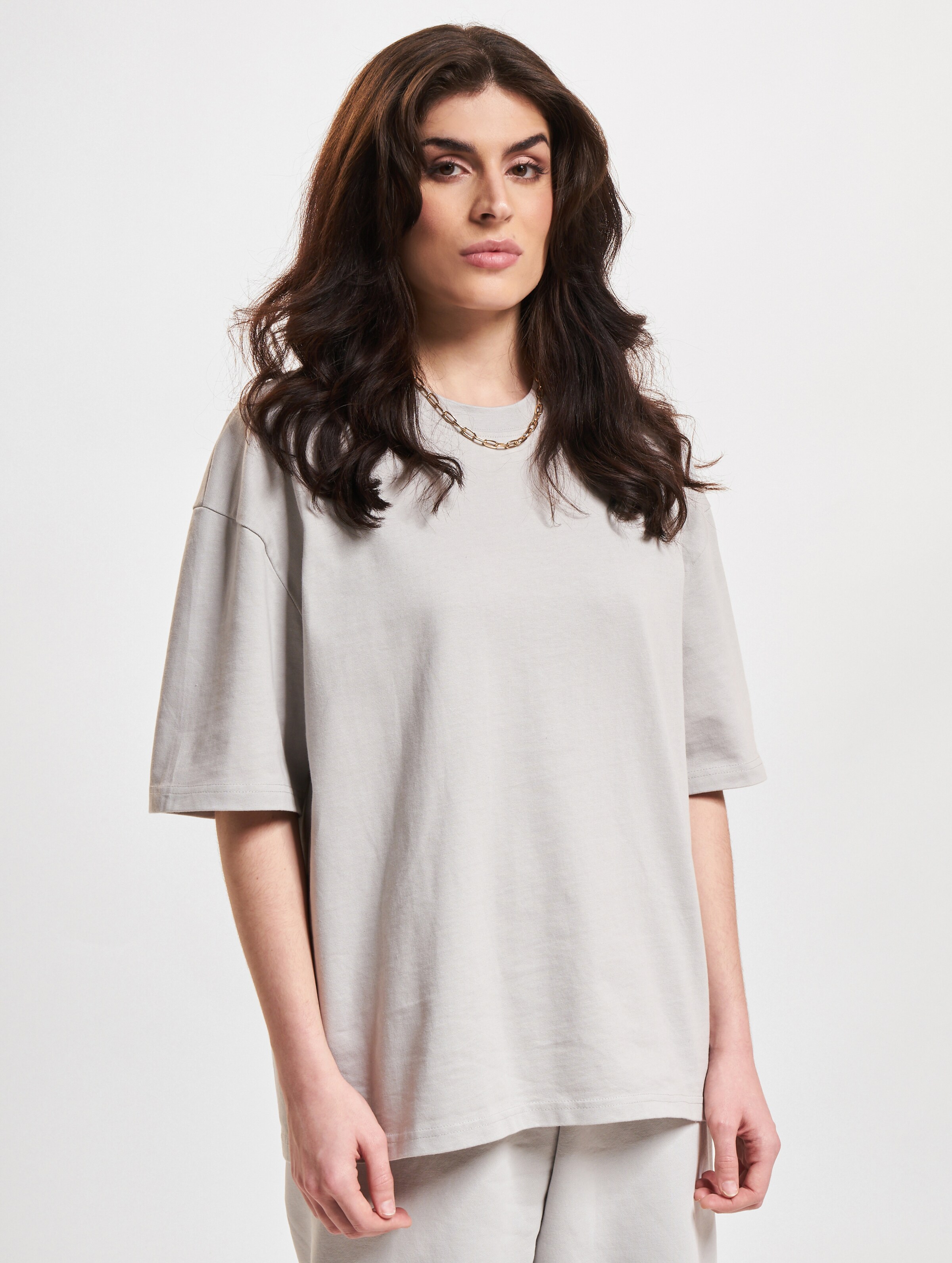 DEF Essential T-Shirt Vrouwen op kleur grijs, Maat M