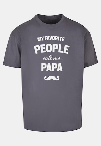 Fathers Day - My Favorite People Call Me Papa Heavy Oversize Tee