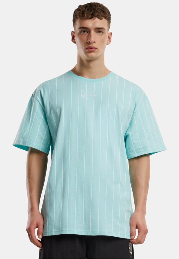 Karl Kani Small Signature Essential Pinstripe Tee-0