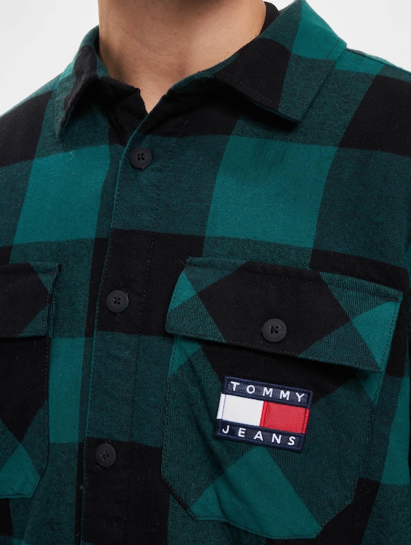 Tommy Jeans Sherpa Flannel Overshirt Shirt-4