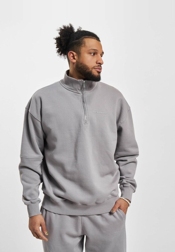 Logo Oversized Halfzip-1