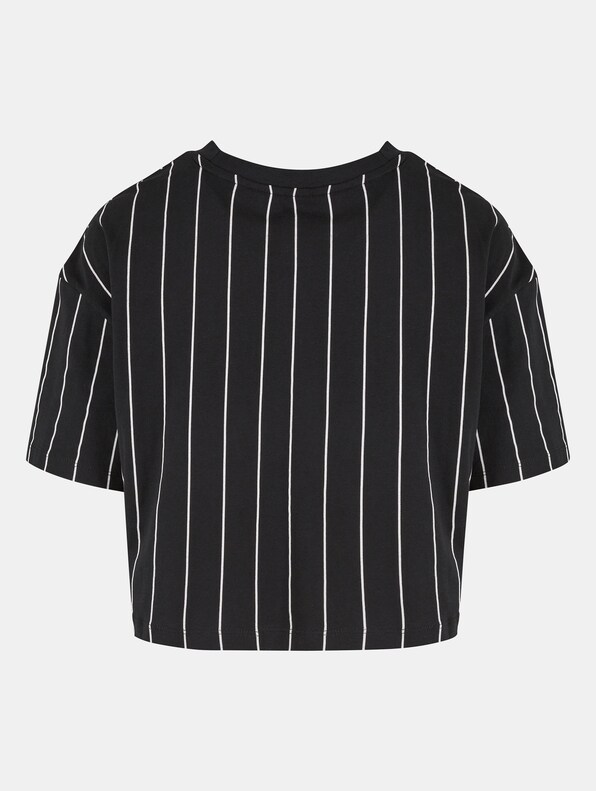 Small Signature Essential Pinstripe Crop-4