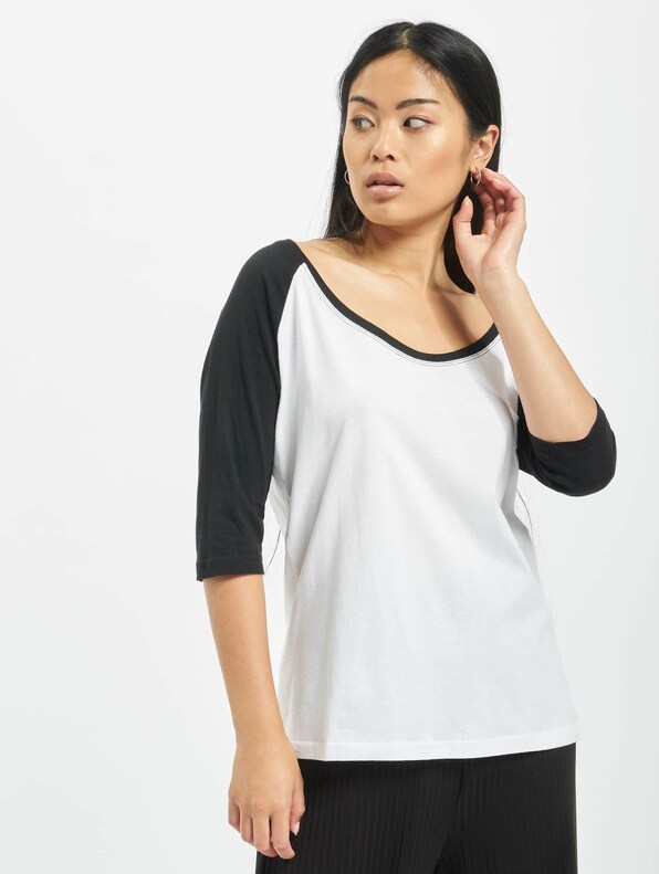 Ladies 3/4 Contrast Raglan Tee-2