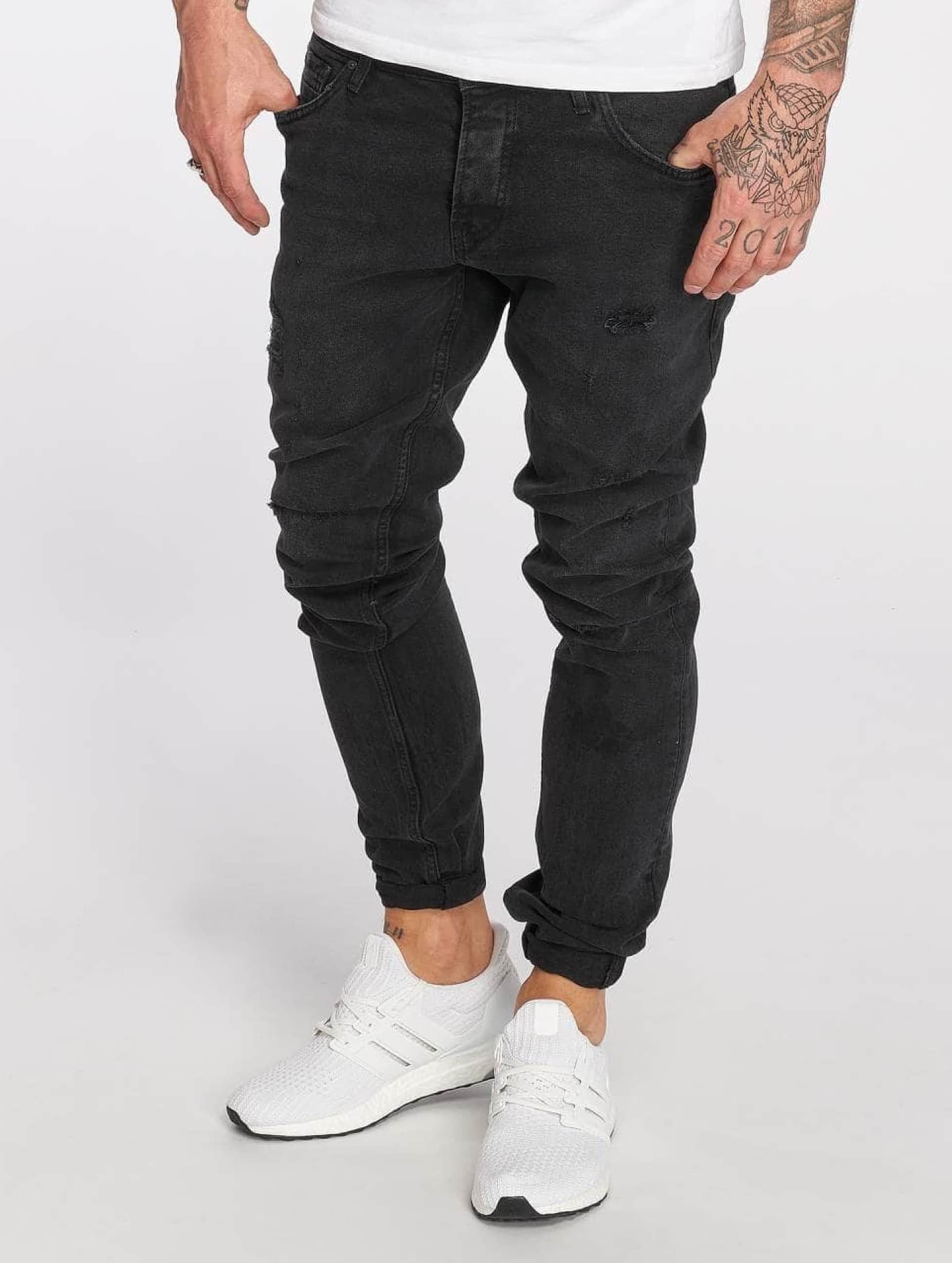 DEF Skom Slim Fit Jeans Mannen op kleur zwart, Maat 32