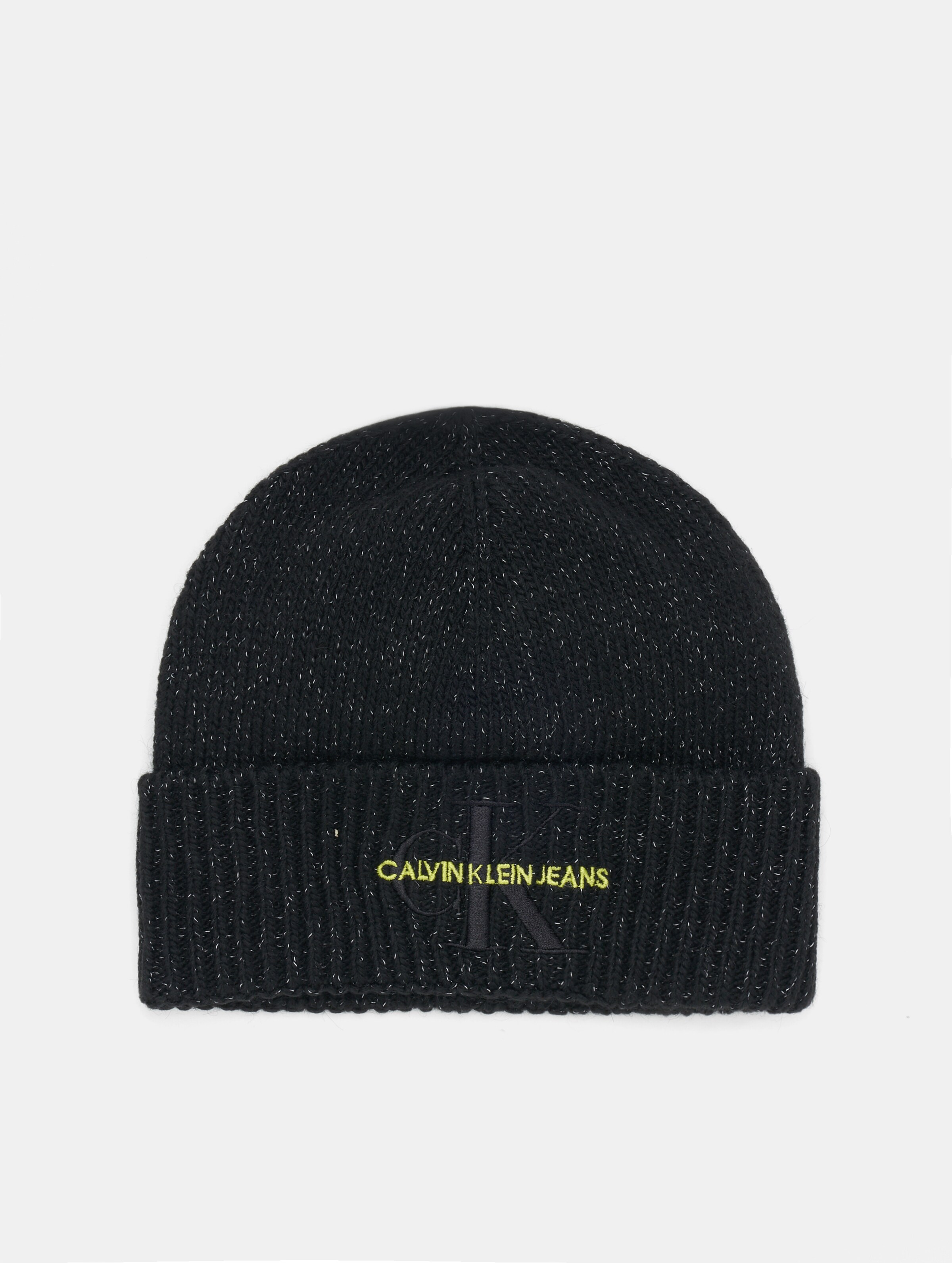 Calvin Klein Jeans Beanie Unisex op kleur zwart, Maat ONE_SIZE