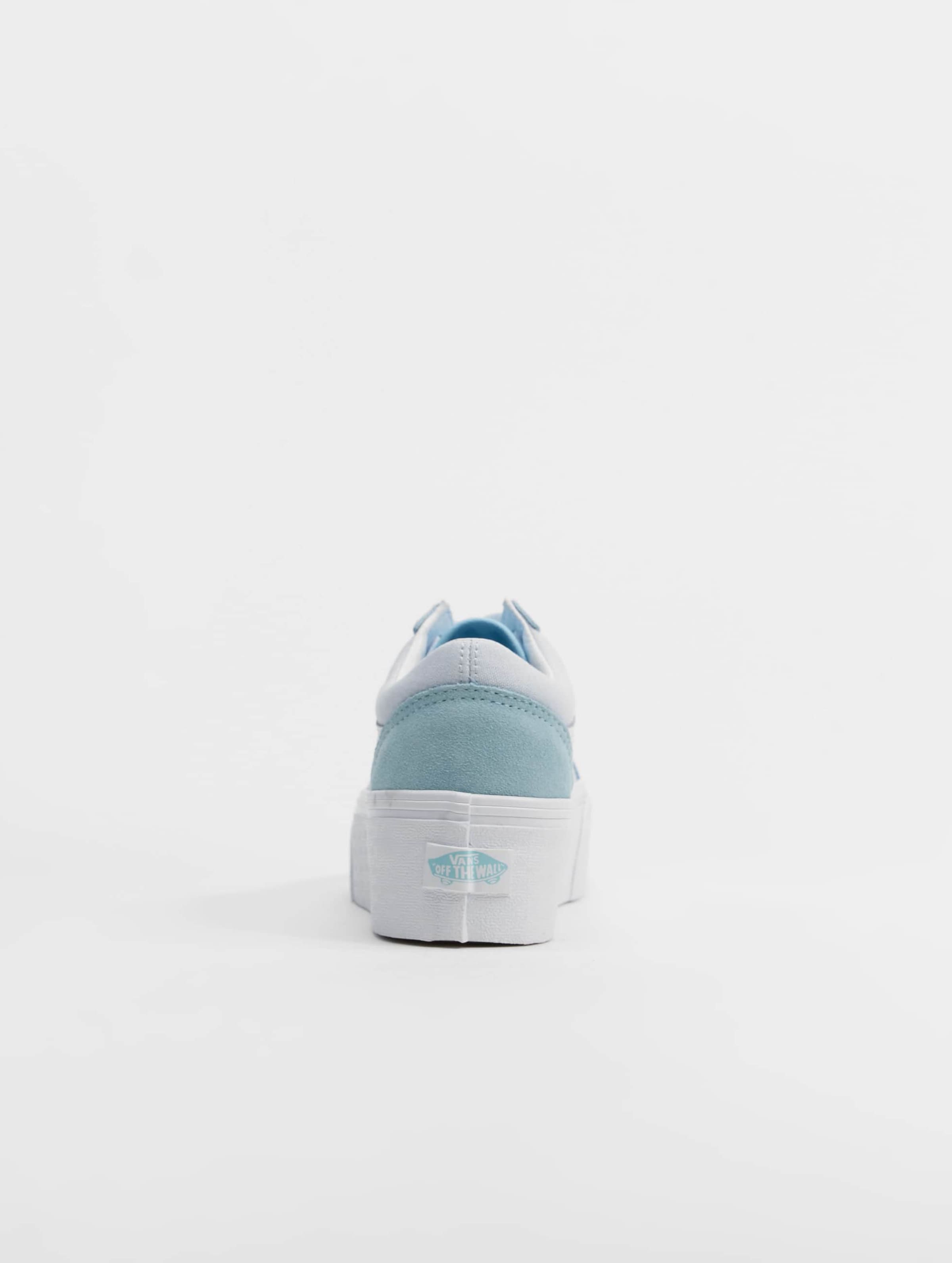 Vans pastel suede old store skool crystal blue womens shoes