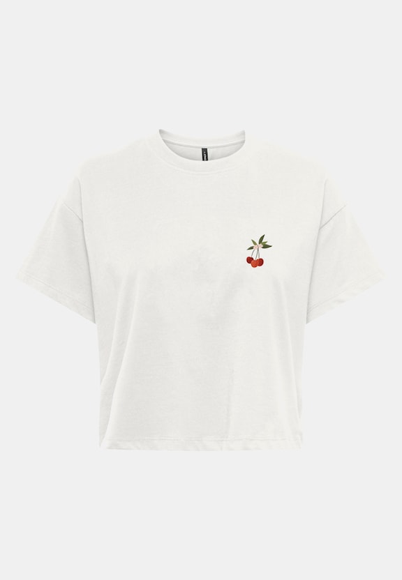 ONLANNBEL LIFE S/S BOXY CROP TEE CS JRS-0