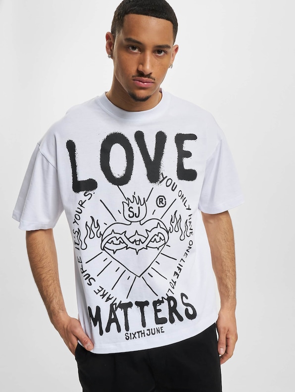 Sixth June Only Love T-Shirt in White