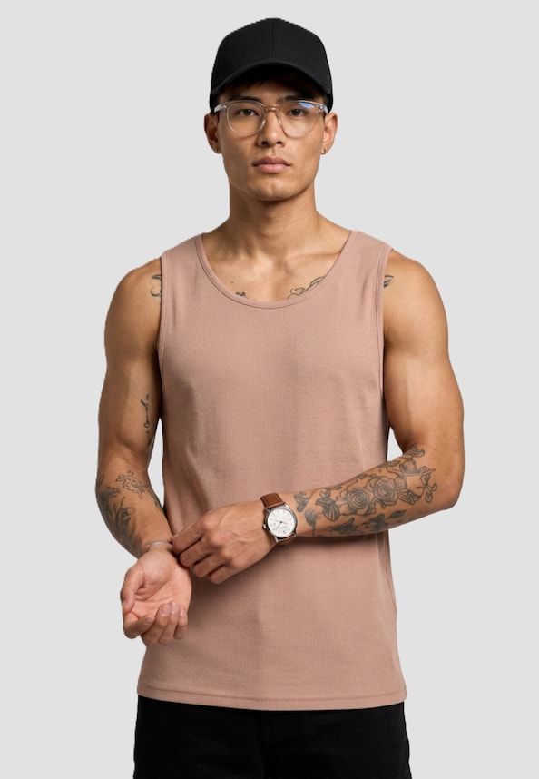 Sleeveless Waffle -0