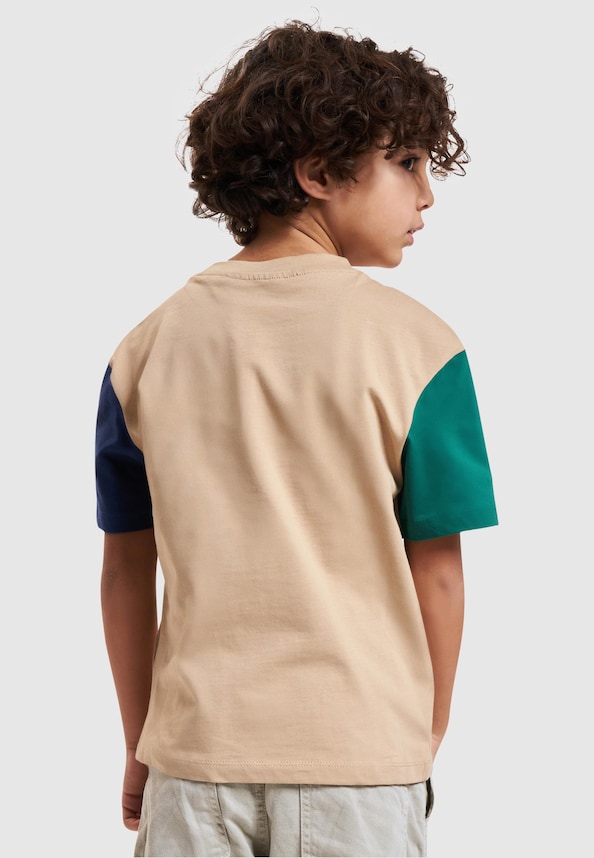 Boys Organic Oversized Colorblock Tee-1