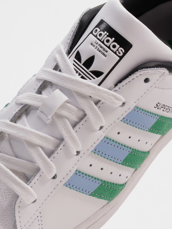 Adidas Originals Superstar Sneakers Ftwr White/Semi Screaming Green/Blue-7