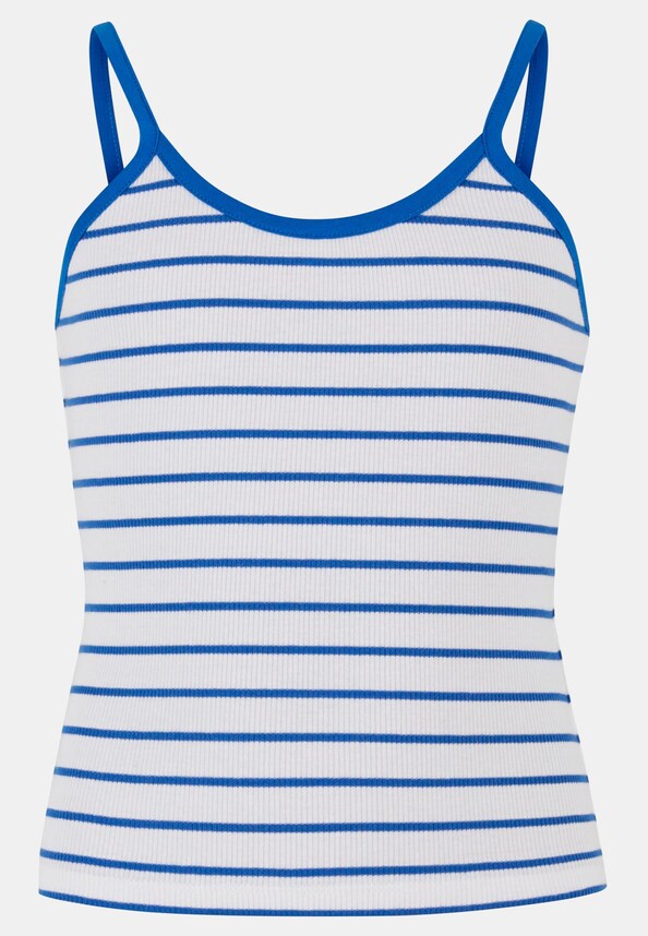 Girls Striped Rib Basic-0