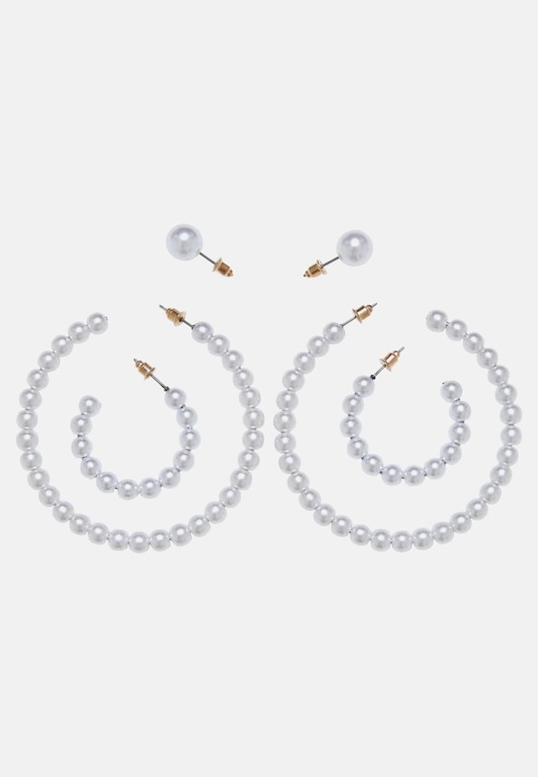 Pearl Hoop Earring 3-Pack-0