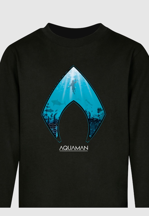 Kids Aquaman - Ocean Logo Longsleeve-2