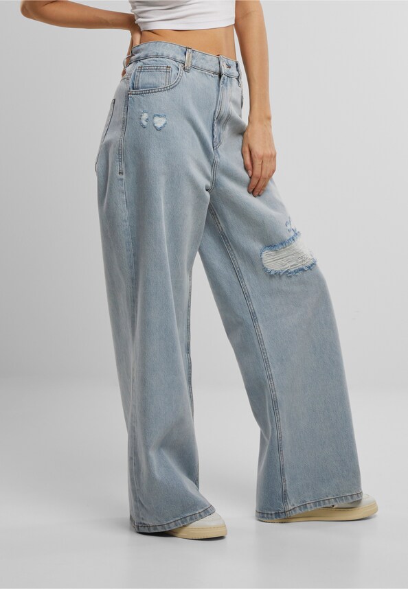Diala Wide Baggy Jeans-3