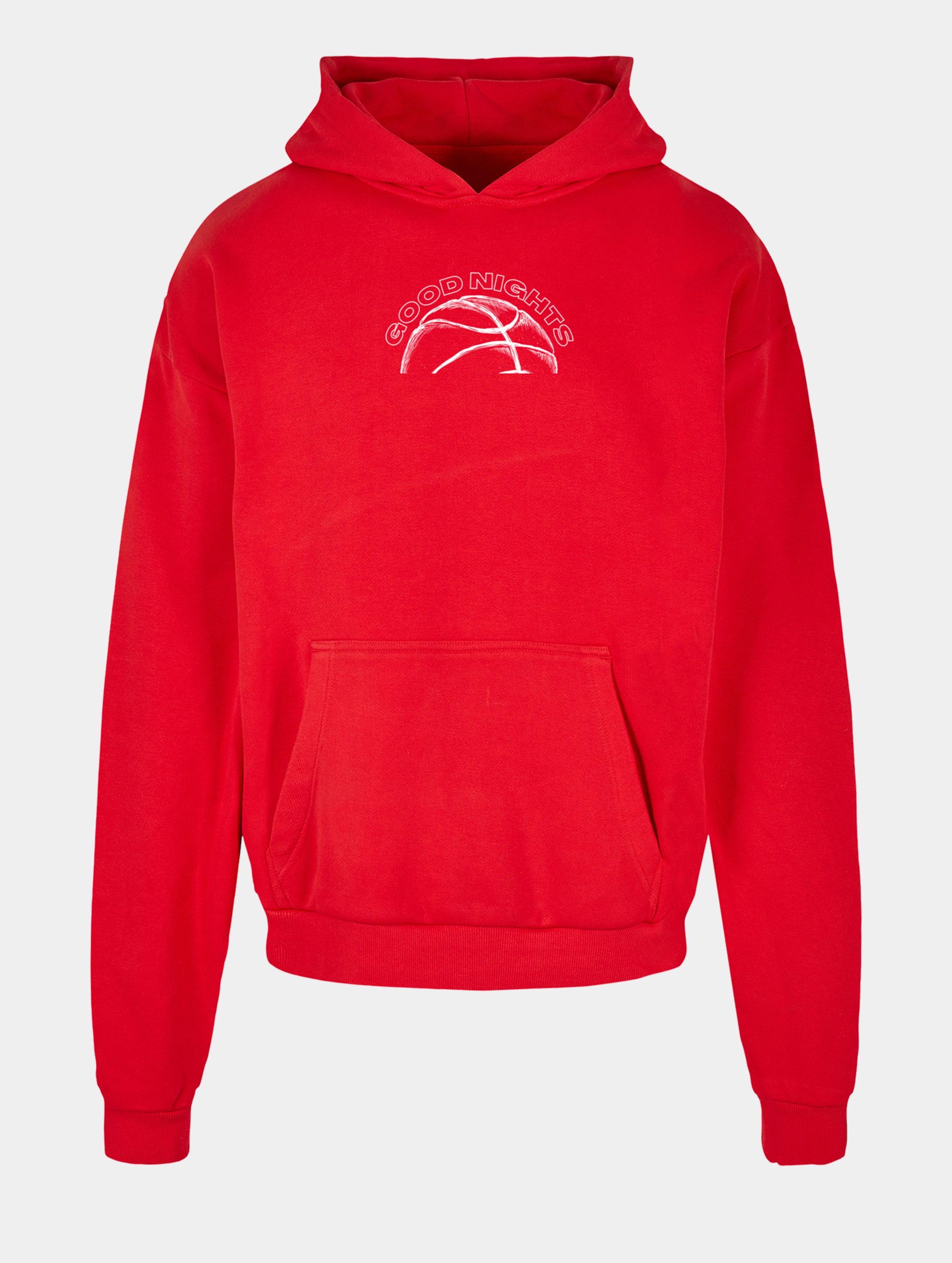 Good Nights Baller Hoodie Männer,Unisex op kleur rood, Maat M