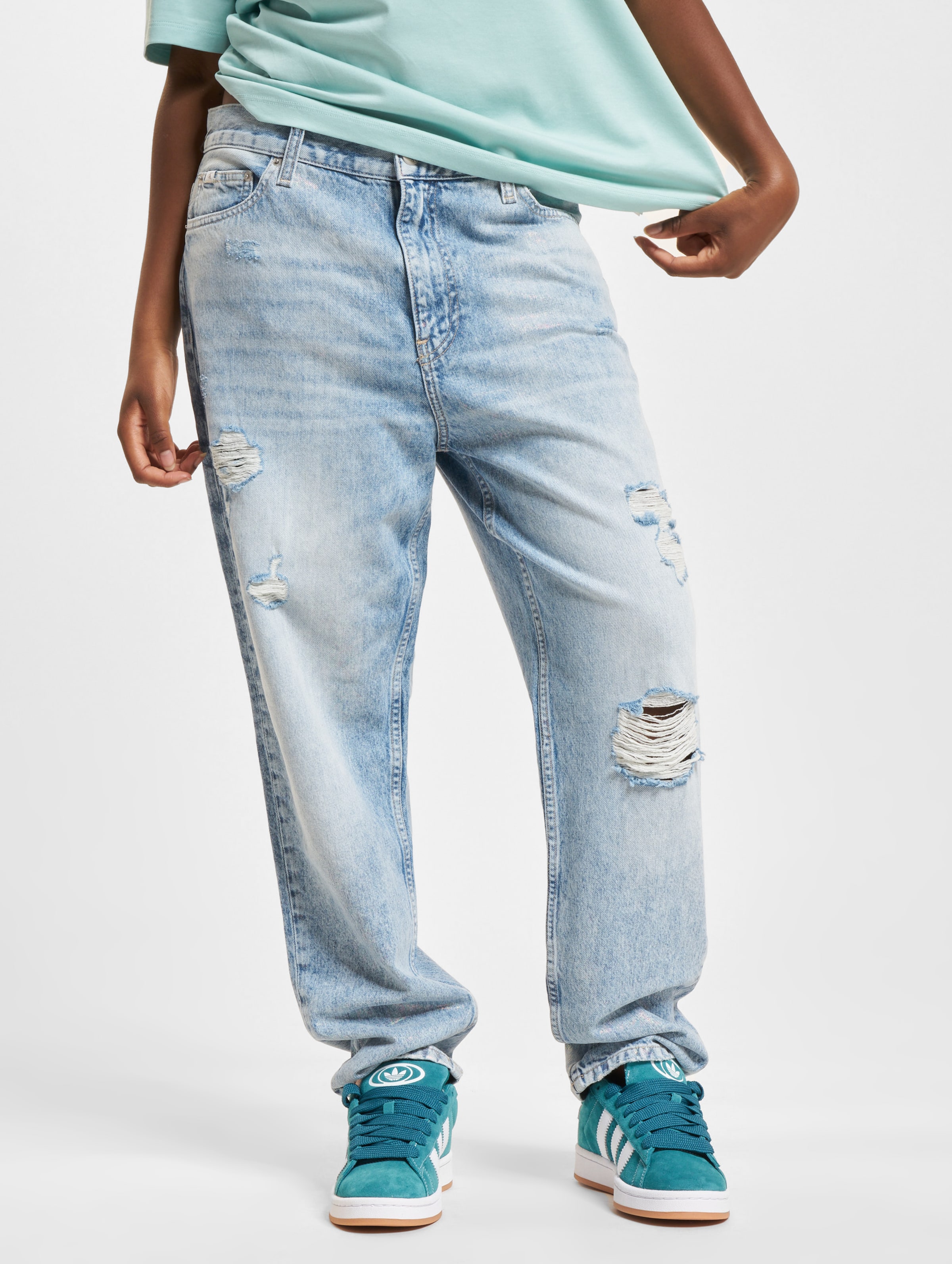 Calvin Klein Jeans Mom op kleur blauw, Maat 31