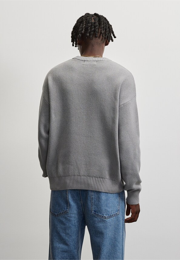 Logo Oversized Knit Sweater-1