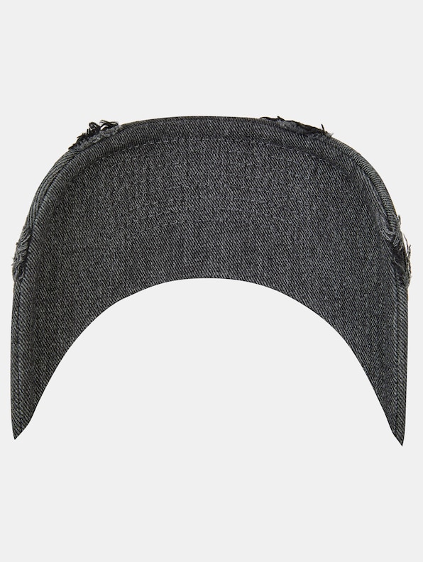 Sean John JA223-009-03 Script Logo Distressed Denim Cap-4