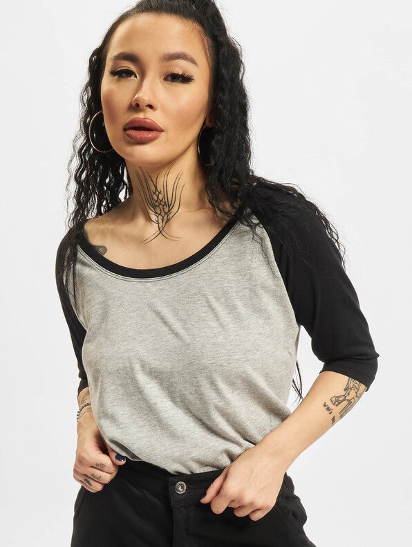 Ladies 3/4 Contrast Raglan Tee-0