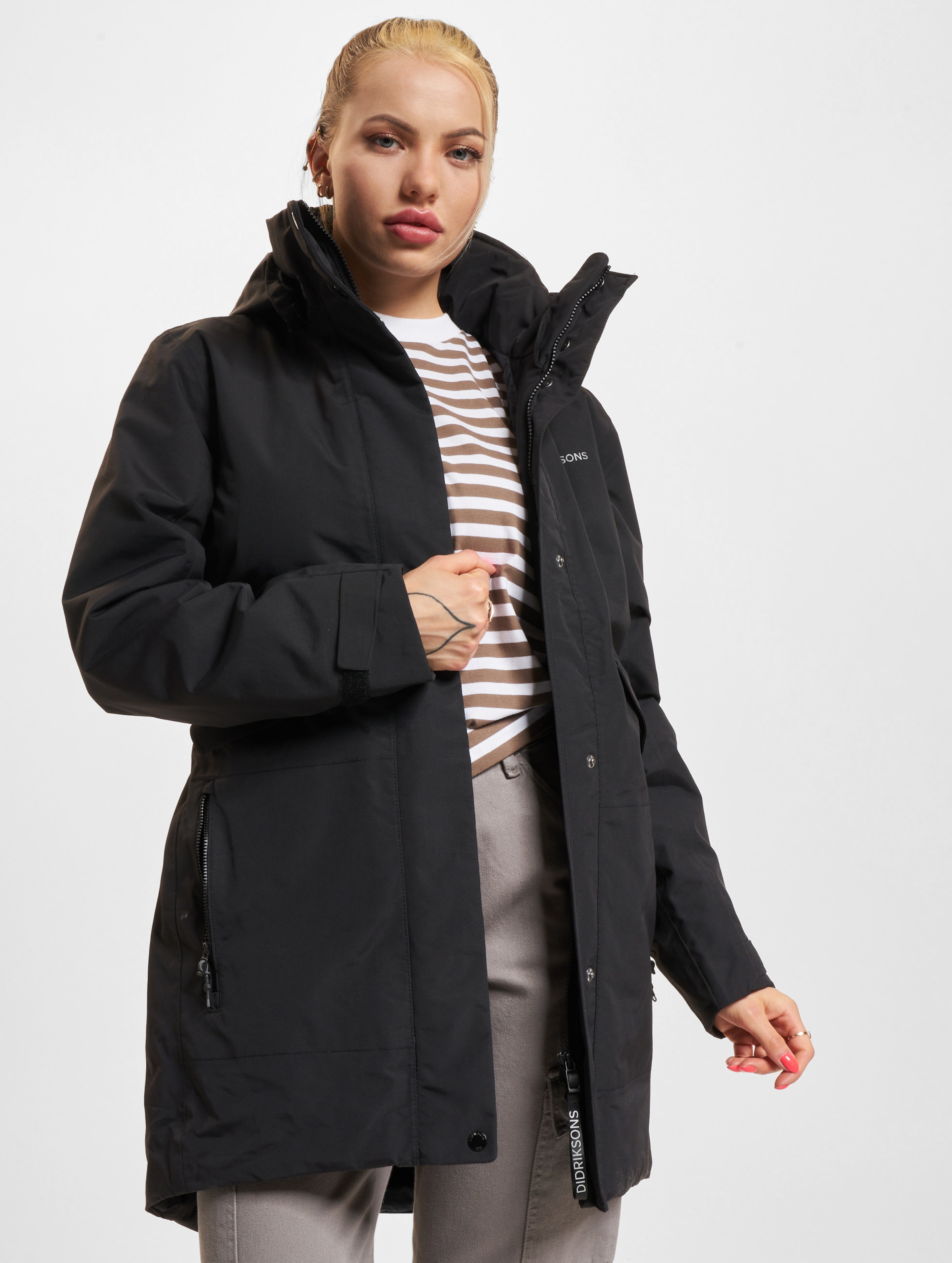 Didriksons Tanja 4 Parka Frauen,Unisex op kleur zwart, Maat 36