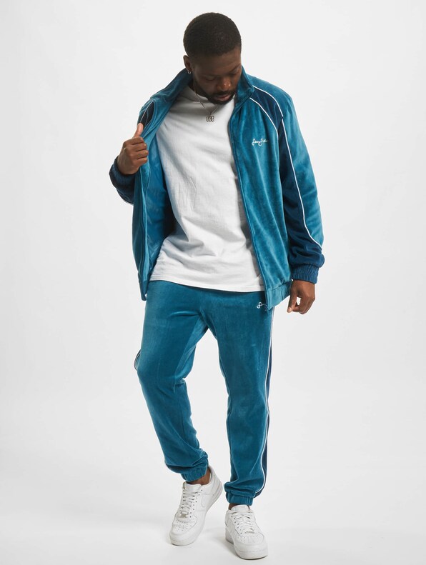 John Blair Velour Colorblock Jog Suit